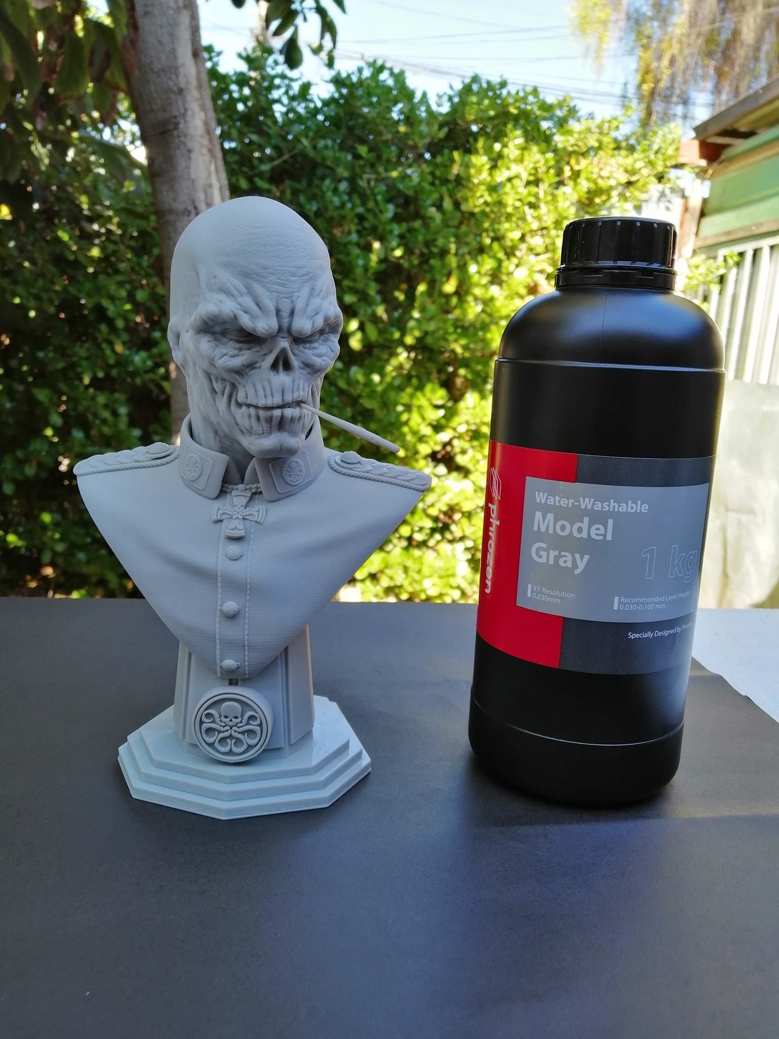 RED SKULL BUST 3D print model_17
