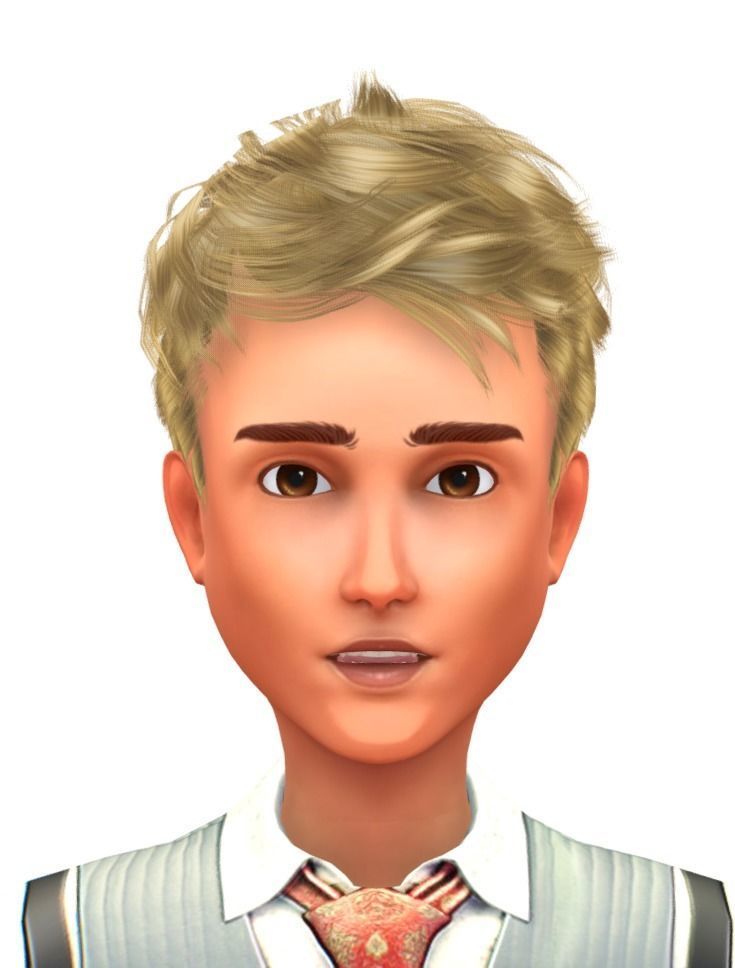 Cartoon Low Poly Style Avatar 022 Low-poly 3D model_5