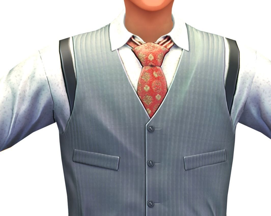 Cartoon Low Poly Style Avatar 022 Low-poly 3D model_2