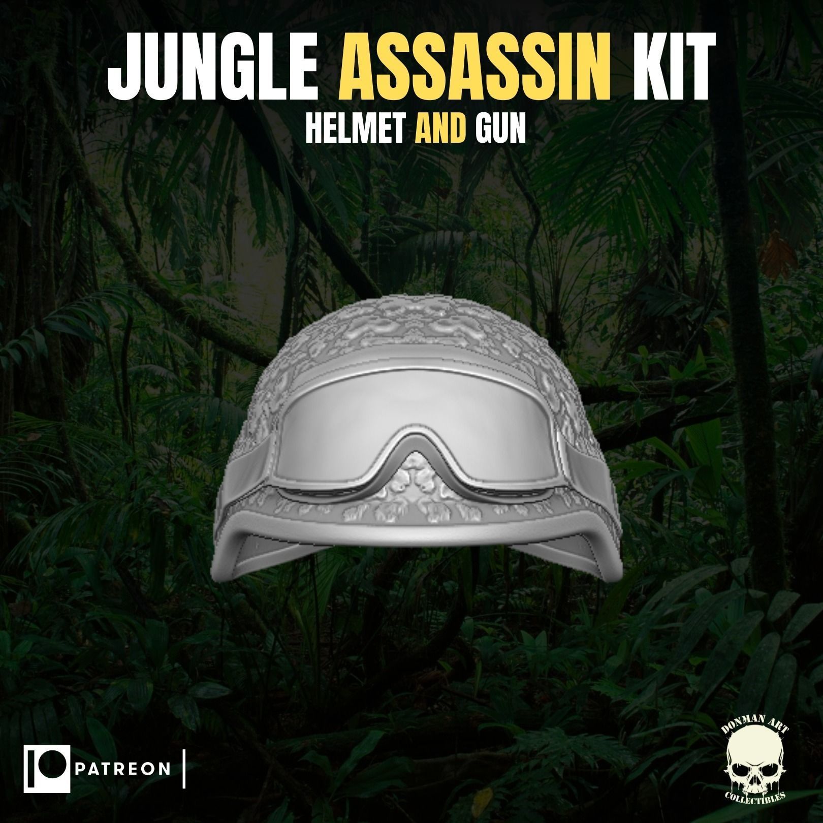 Jungle Assassin Kit for action figures 3D print model_11
