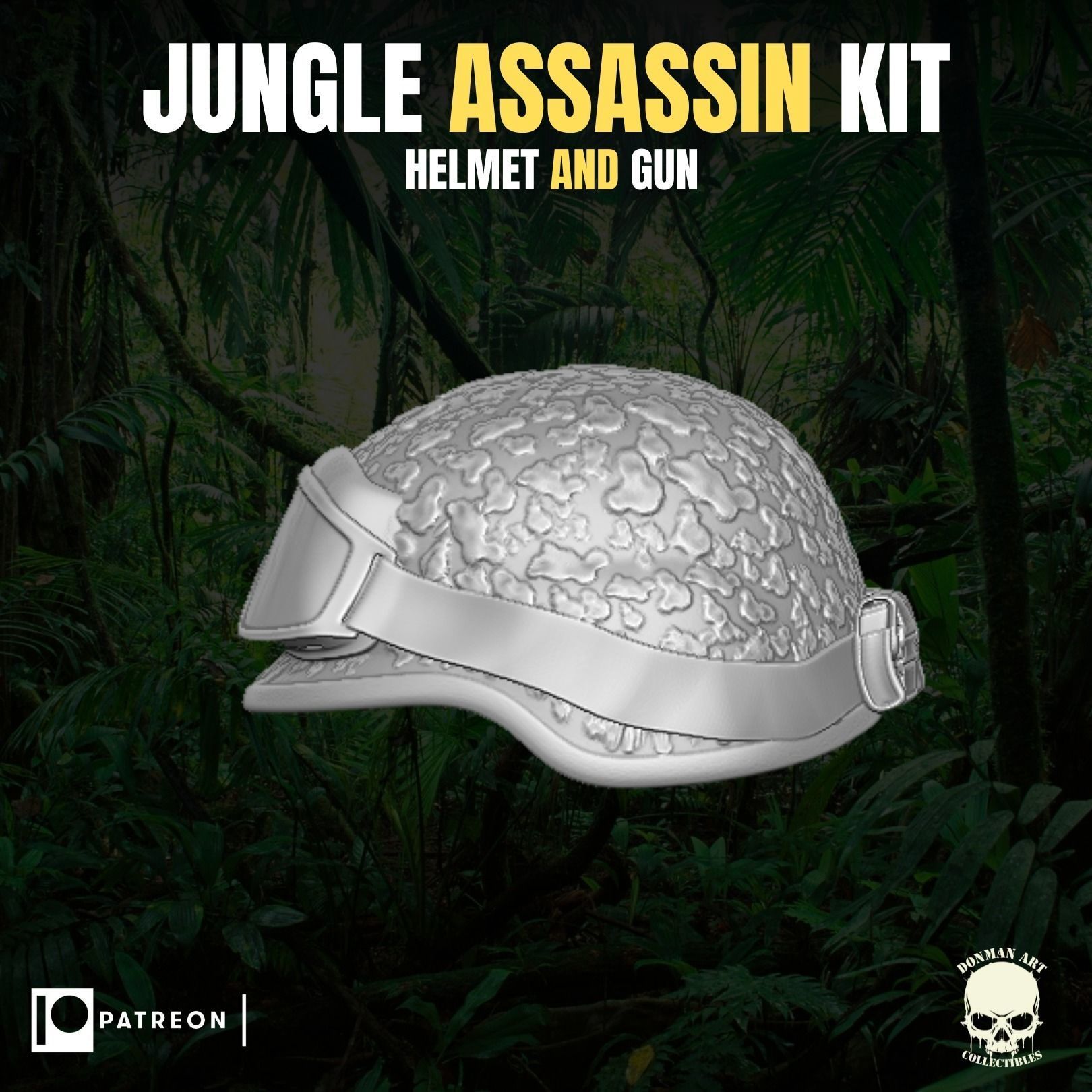 Jungle Assassin Kit for action figures 3D print model_18