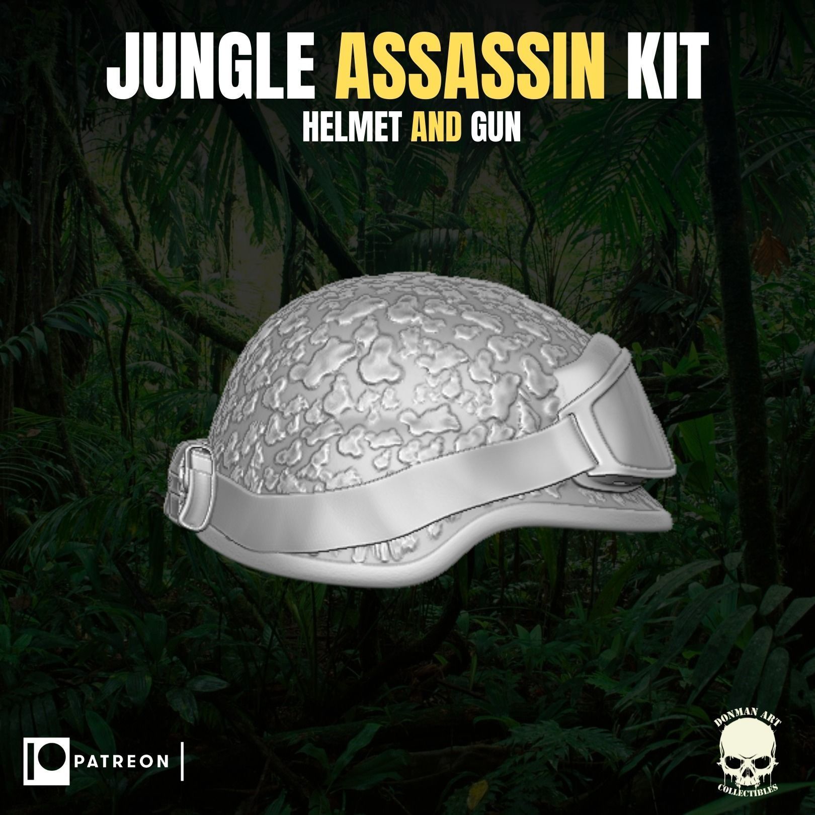 Jungle Assassin Kit for action figures 3D print model_19
