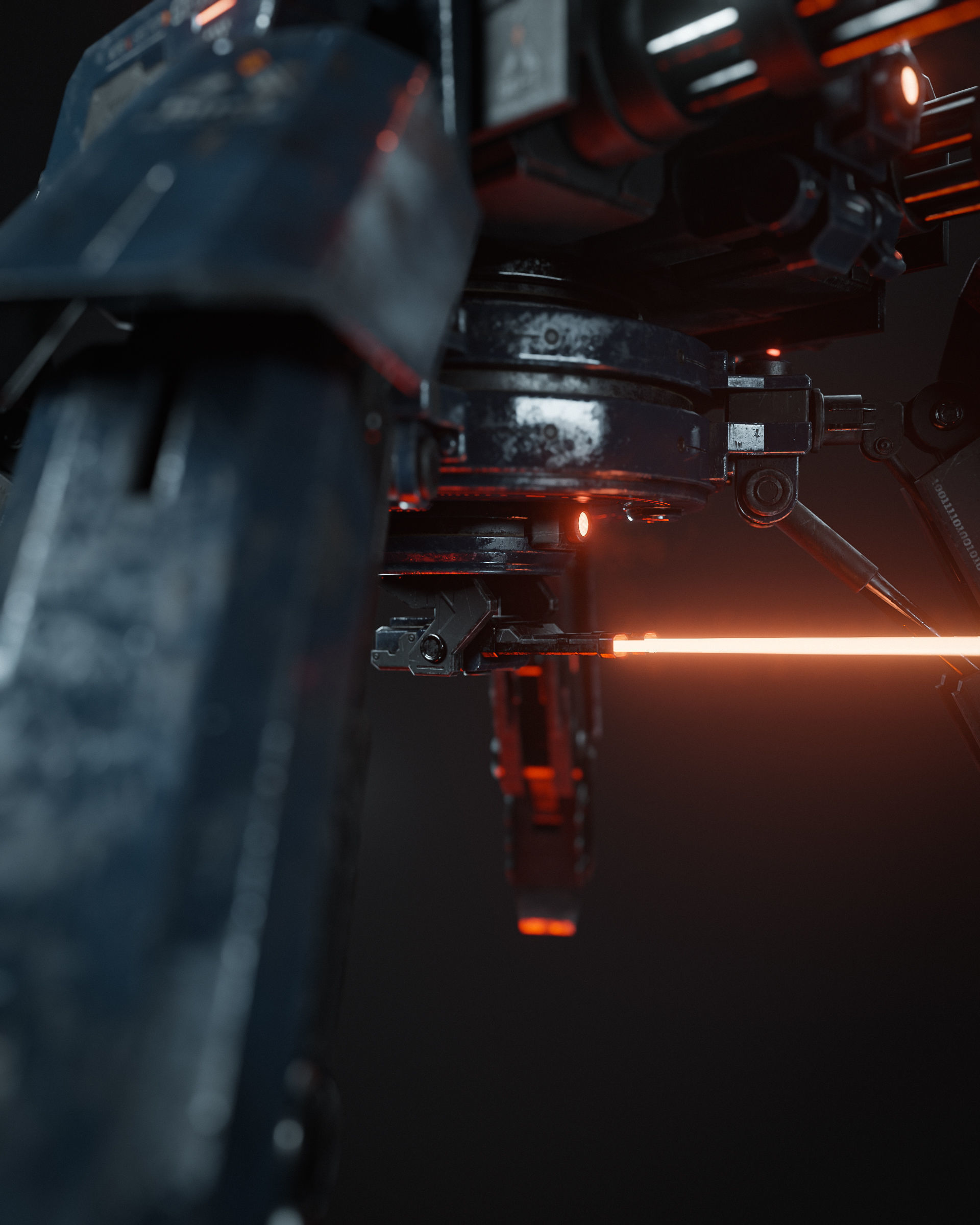 The Assault-bot Rawcorp  Low-poly 3D model_4