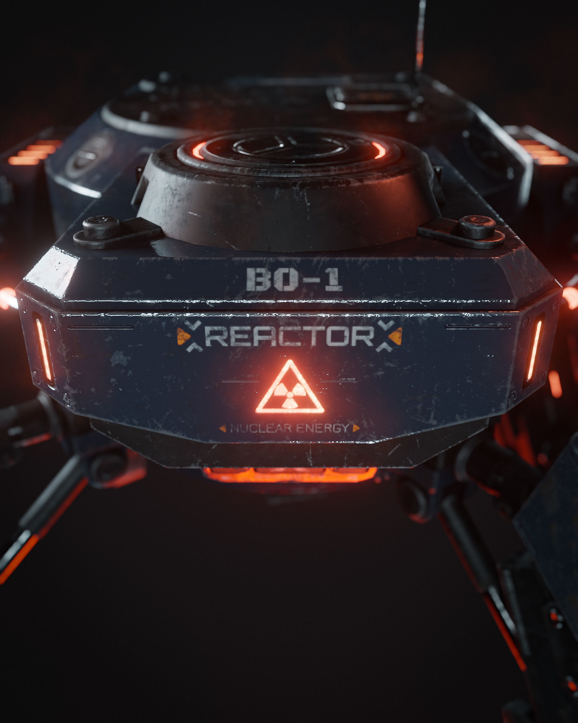 The Assault-bot Rawcorp  Low-poly 3D model_5