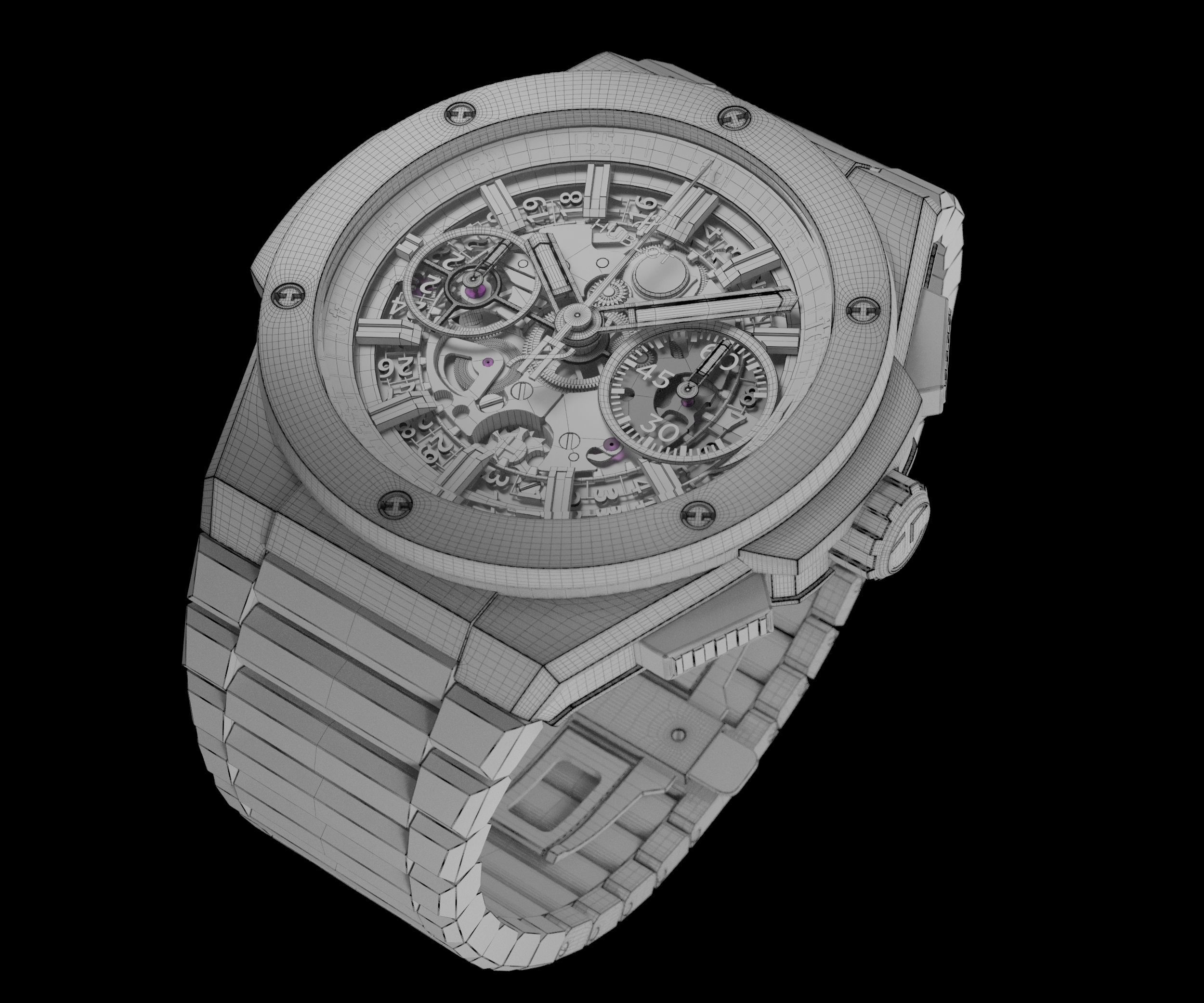 HUBLOT - Big Bang - Integrated Ceramic 3D model_9
