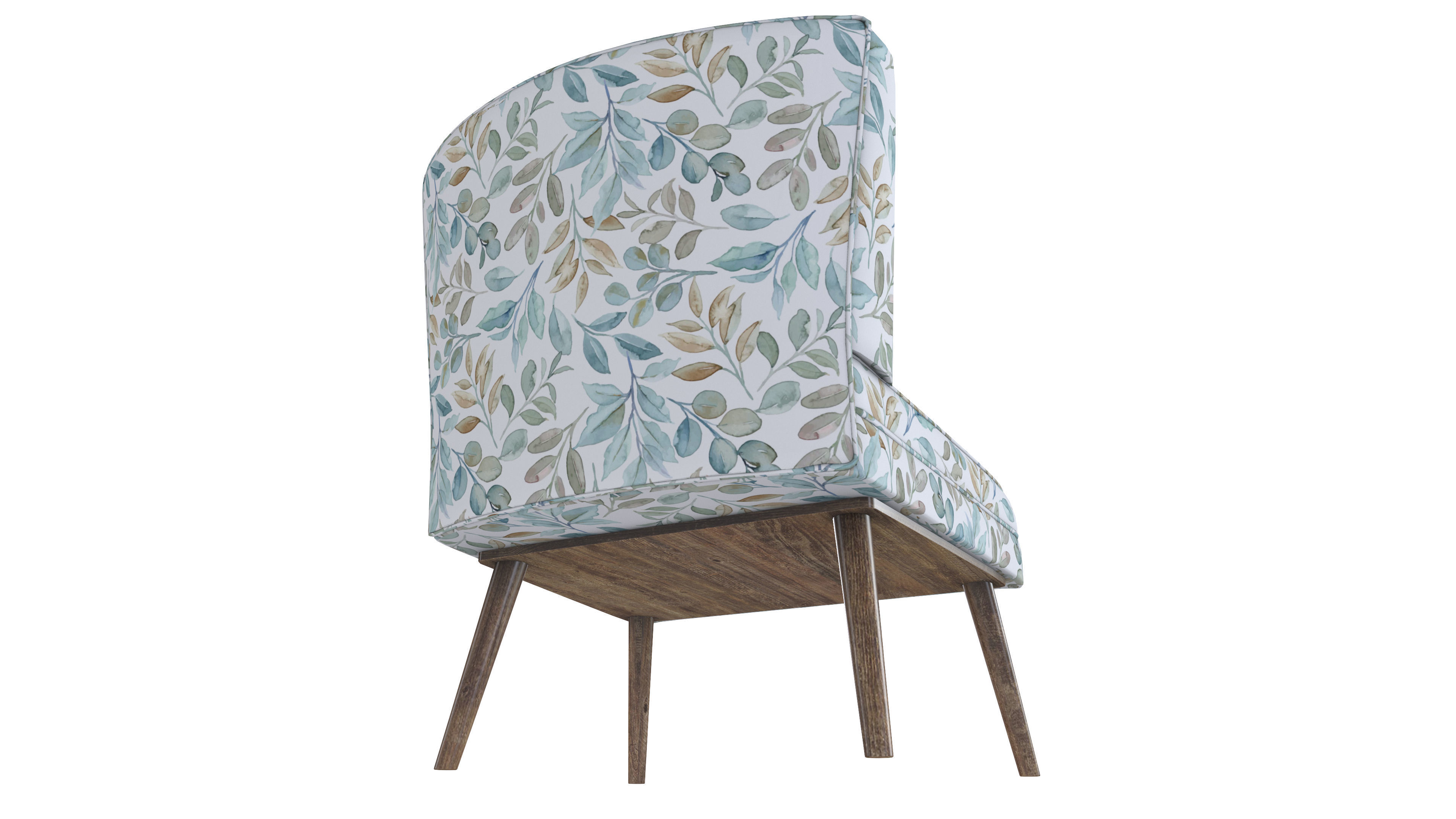 Printed Single Sofa 3D Model VR Low-poly 3D model_9