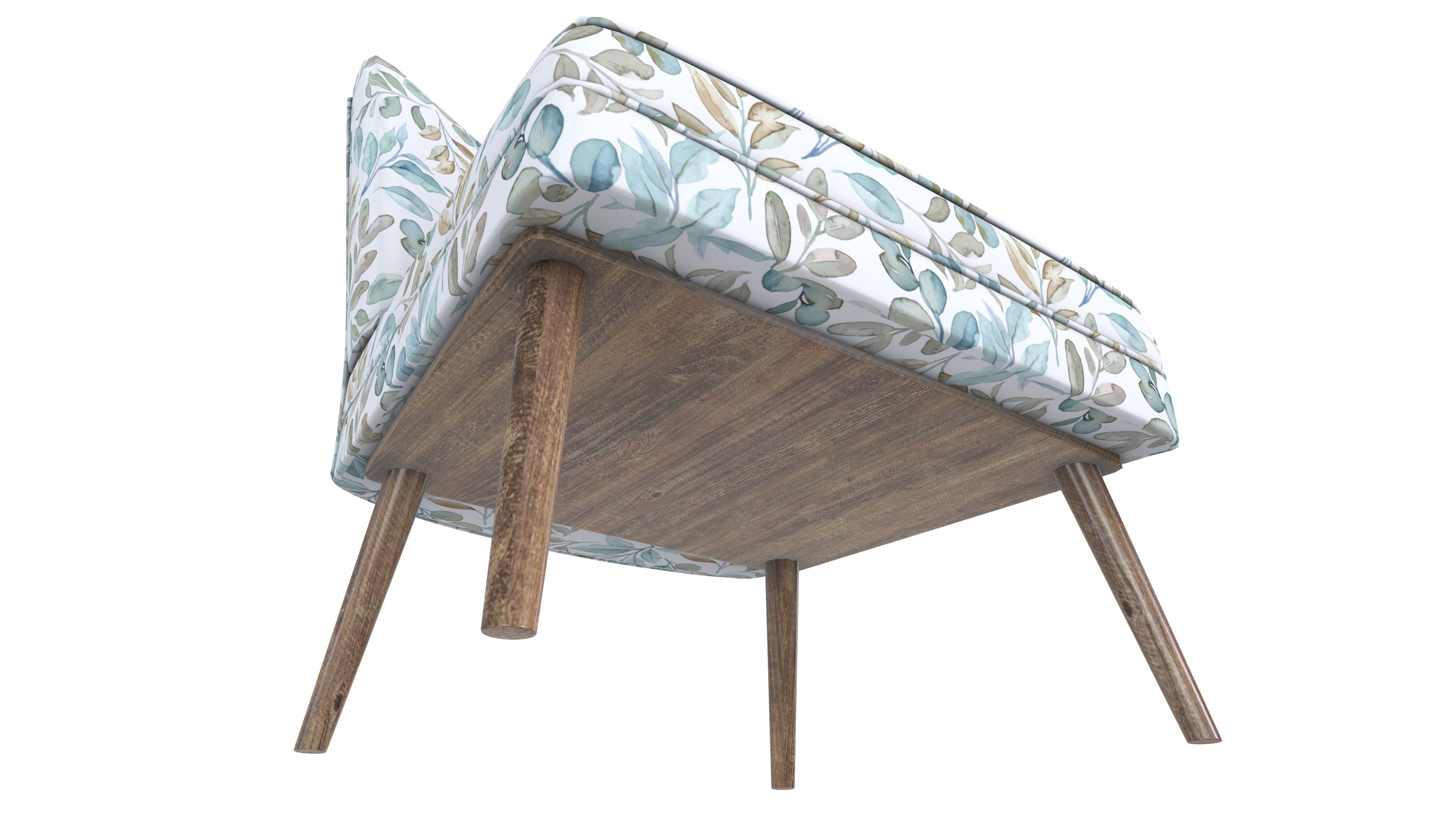 Printed Single Sofa 3D Model VR Low-poly 3D model_8