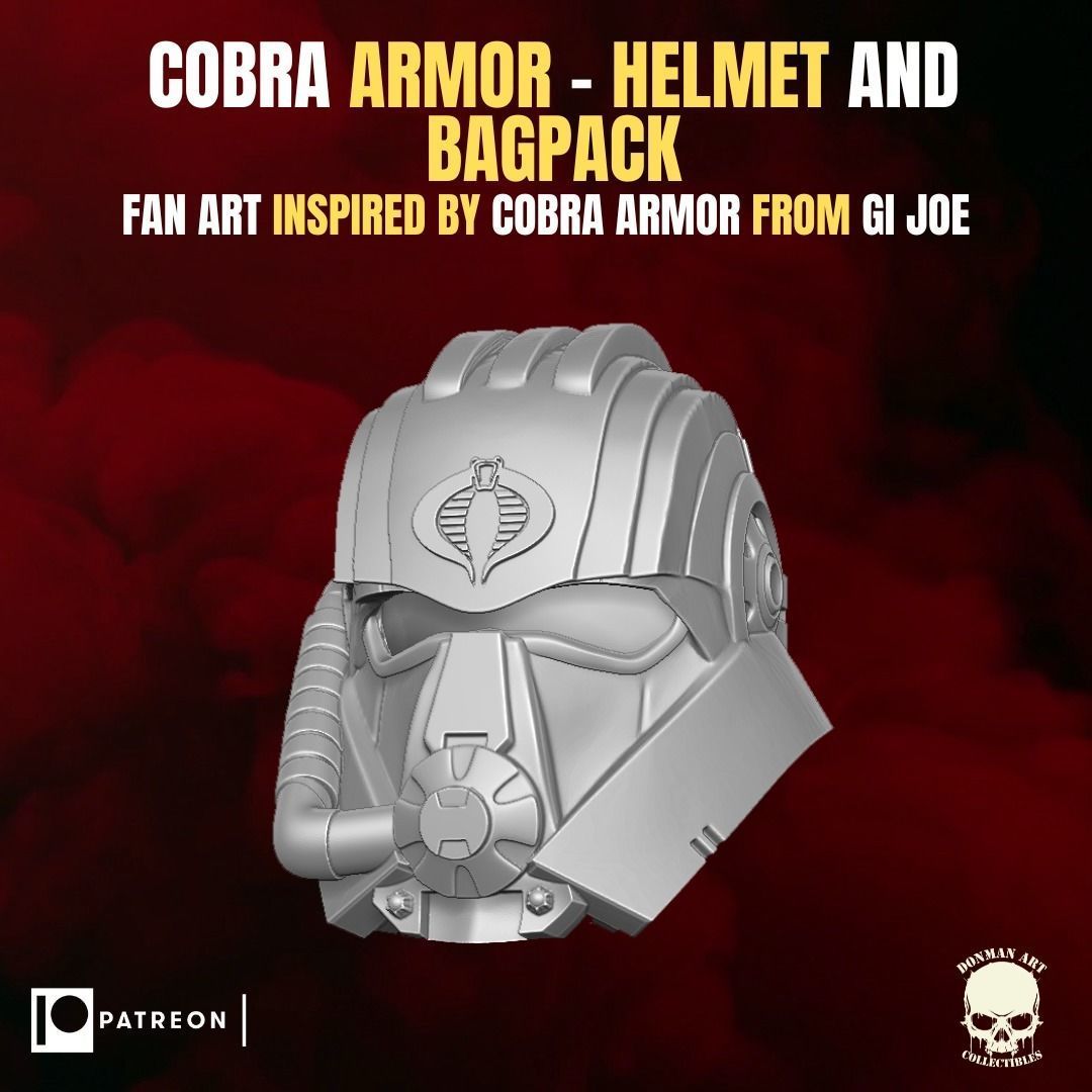 Cobra Armor fan art Kit for Action Figures 3D print model_19