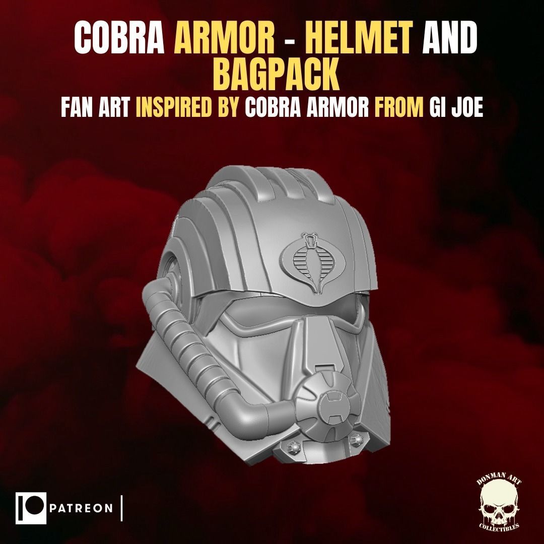 Cobra Armor fan art Kit for Action Figures 3D print model_3