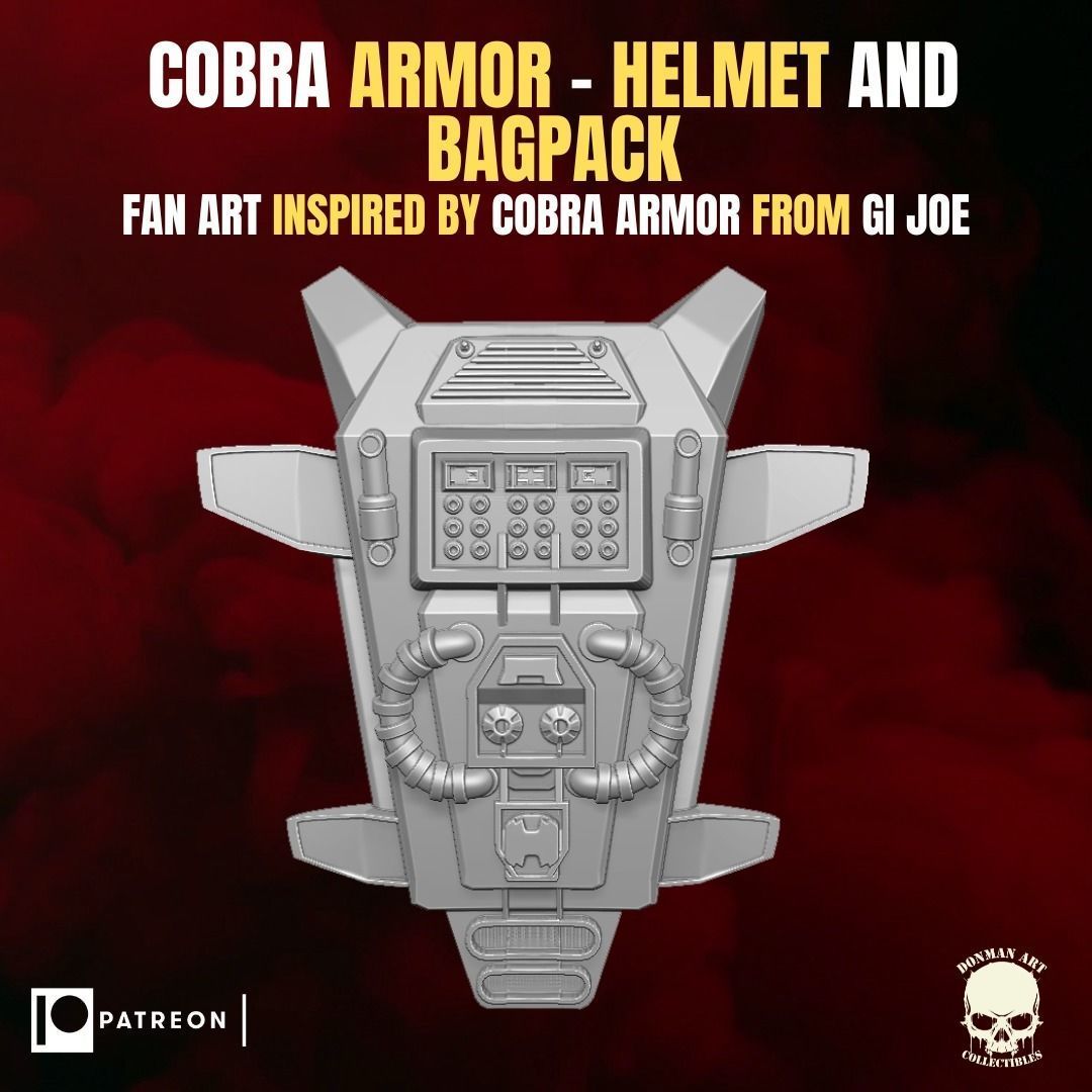 Cobra Armor fan art Kit for Action Figures 3D print model_14