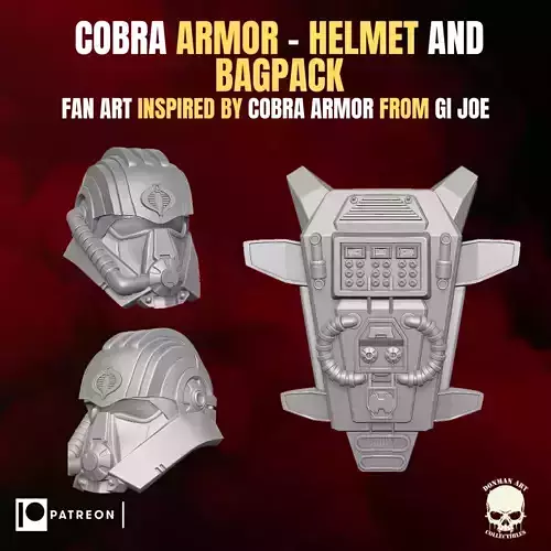 Cobra Armor fan art Kit for Action Figures
