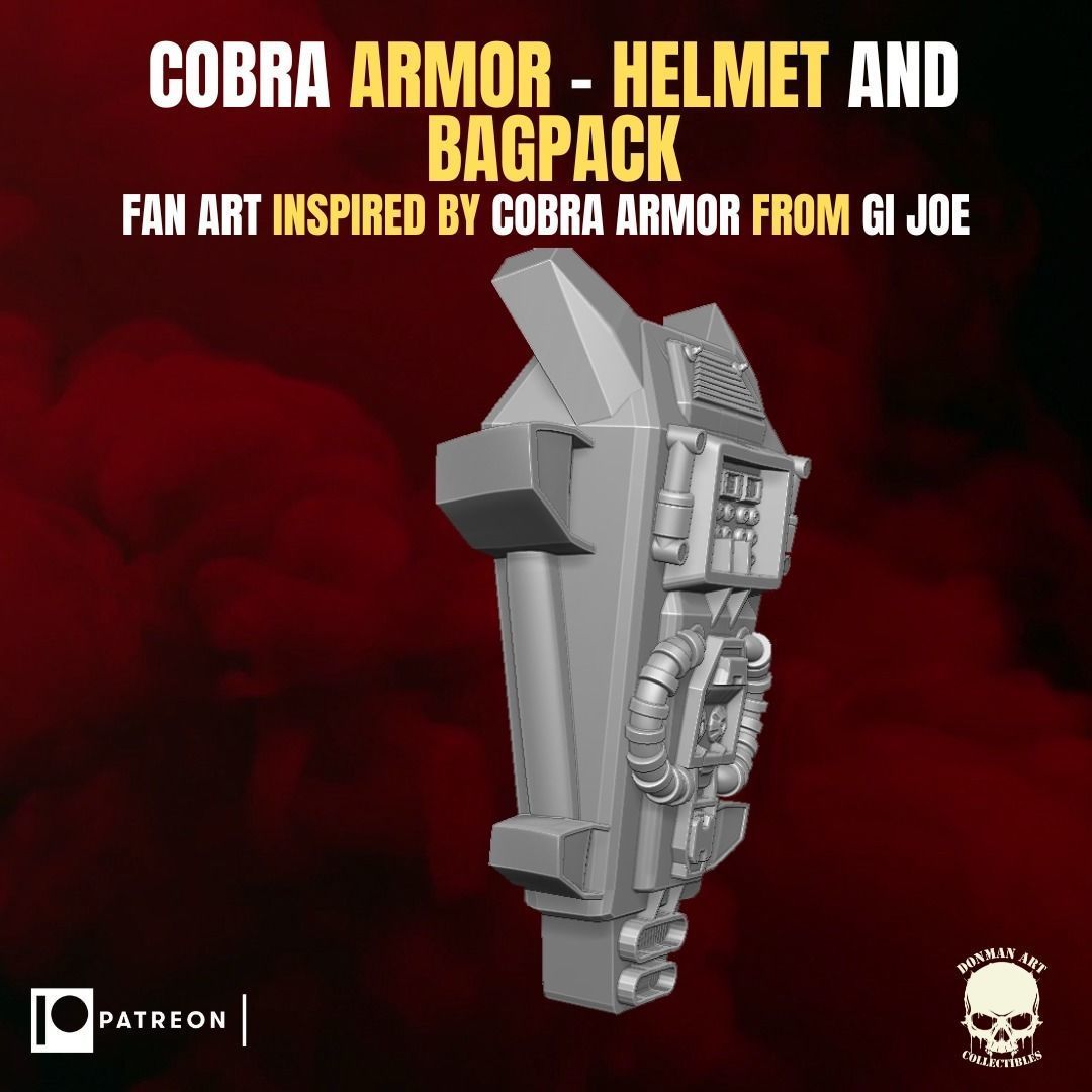 Cobra Armor fan art Kit for Action Figures 3D print model_13