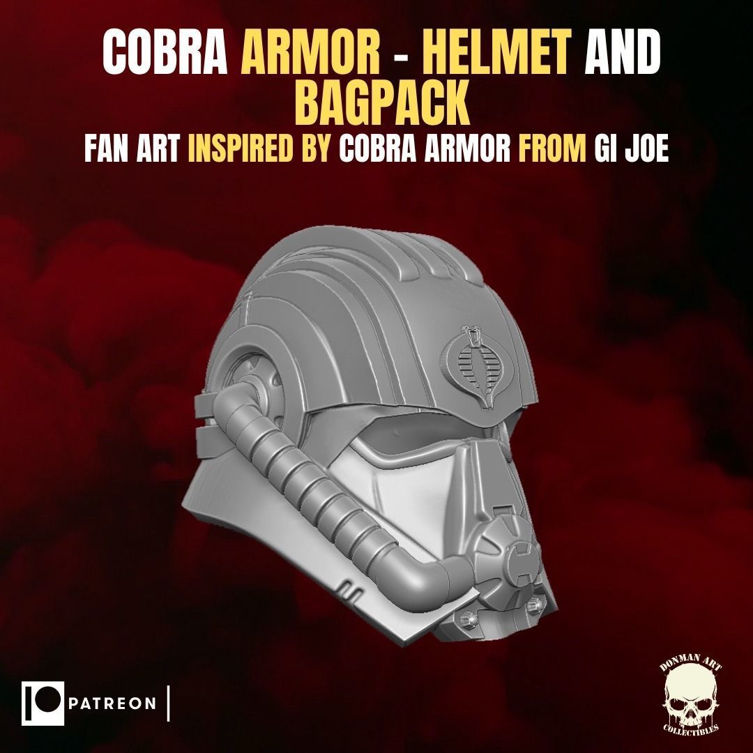 Cobra Armor fan art Kit for Action Figures 3D print model_4