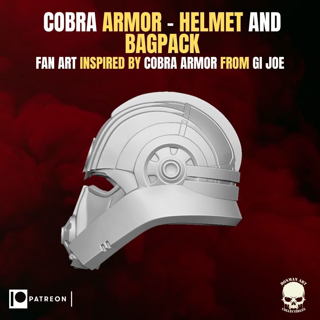 Cobra Armor fan art Kit for Action Figures 3D print model_2
