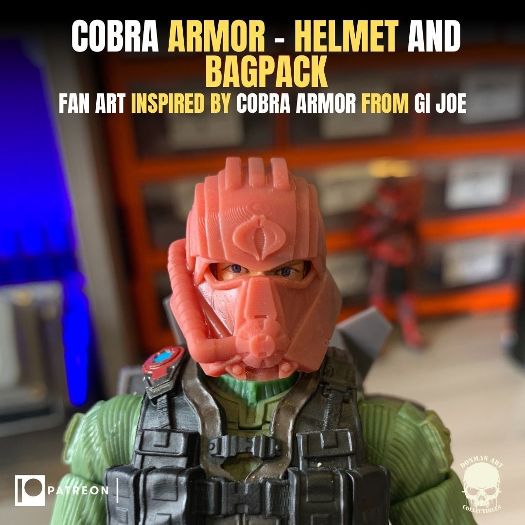 Cobra Armor fan art Kit for Action Figures 3D print model_15