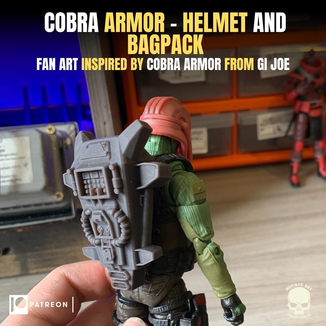 Cobra Armor fan art Kit for Action Figures 3D print model_17