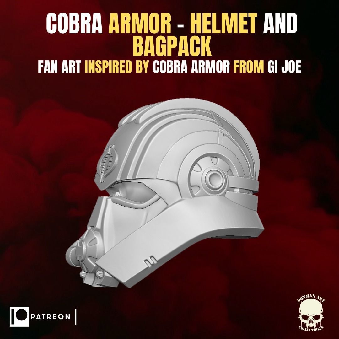 Cobra Armor fan art Kit for Action Figures 3D print model_1