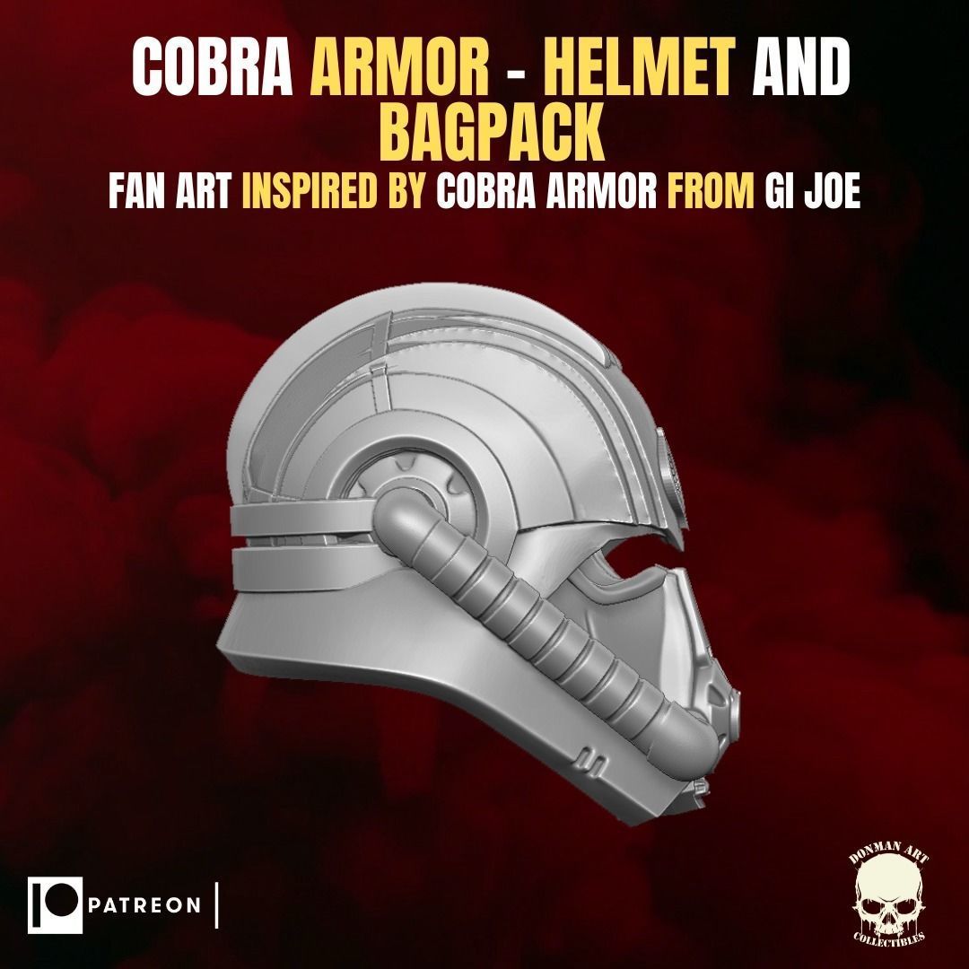Cobra Armor fan art Kit for Action Figures 3D print model_6