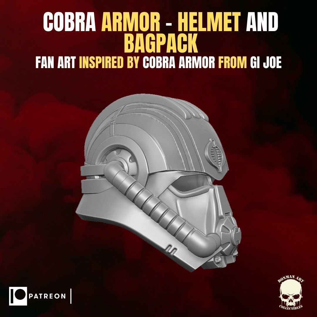 Cobra Armor fan art Kit for Action Figures 3D print model_5