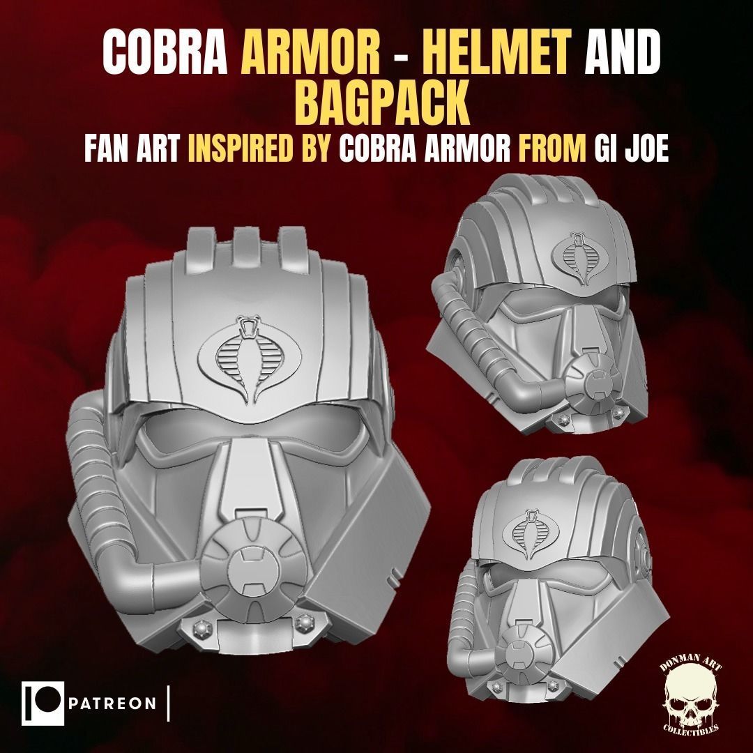 Cobra Armor fan art Kit for Action Figures 3D print model_11