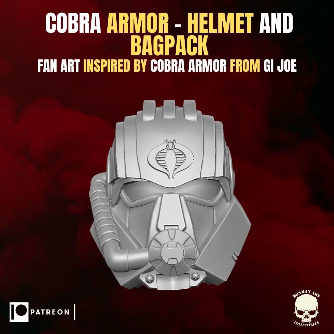 Cobra Armor fan art Kit for Action Figures 3D print model_18