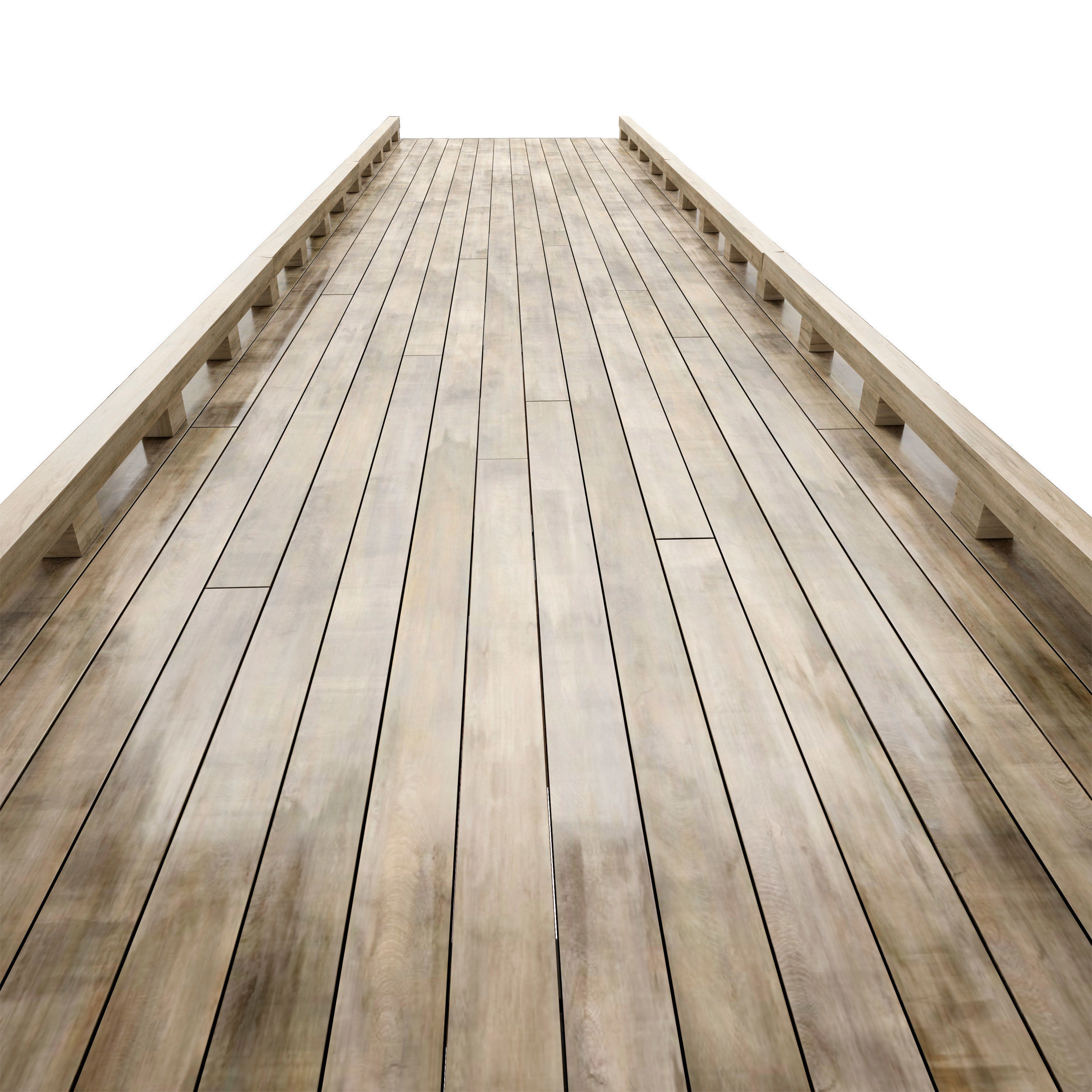 Coastal sea pier 3D model_3