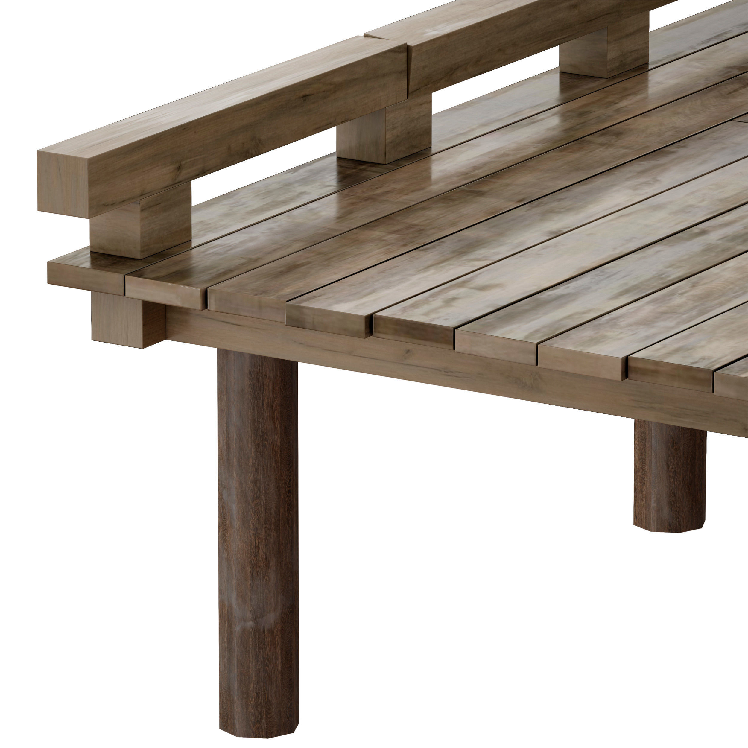 Coastal sea pier 3D model_8