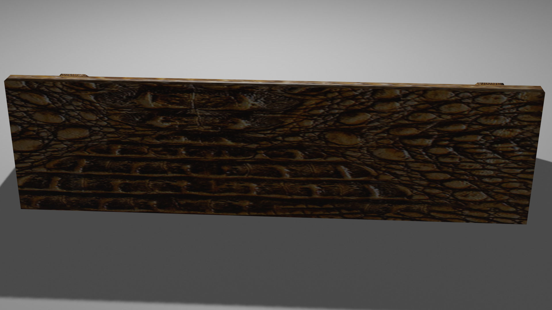 modern leather sofa Low-poly 3D model_2