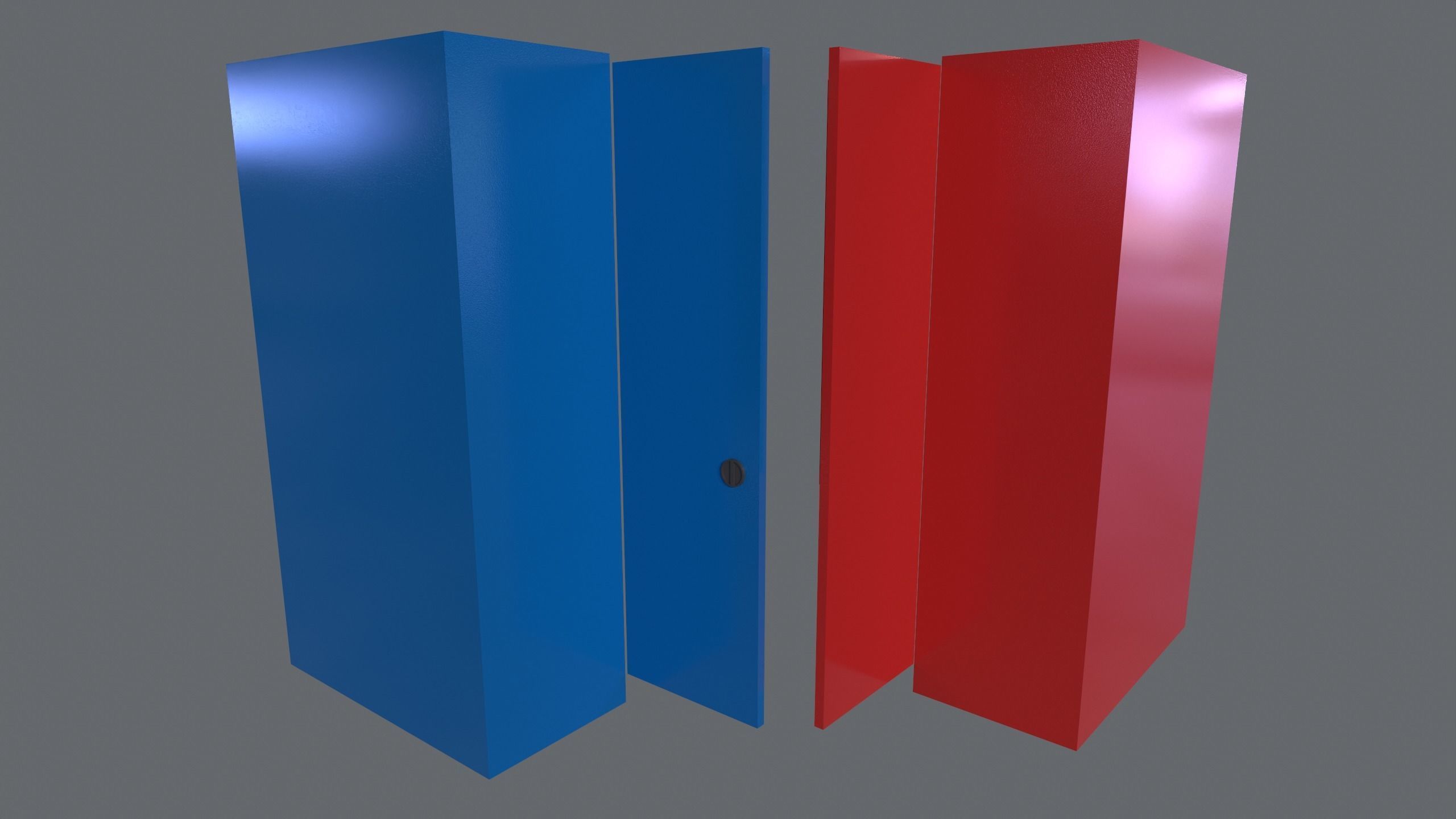 Tools Cabinet Low-poly 3D model_6