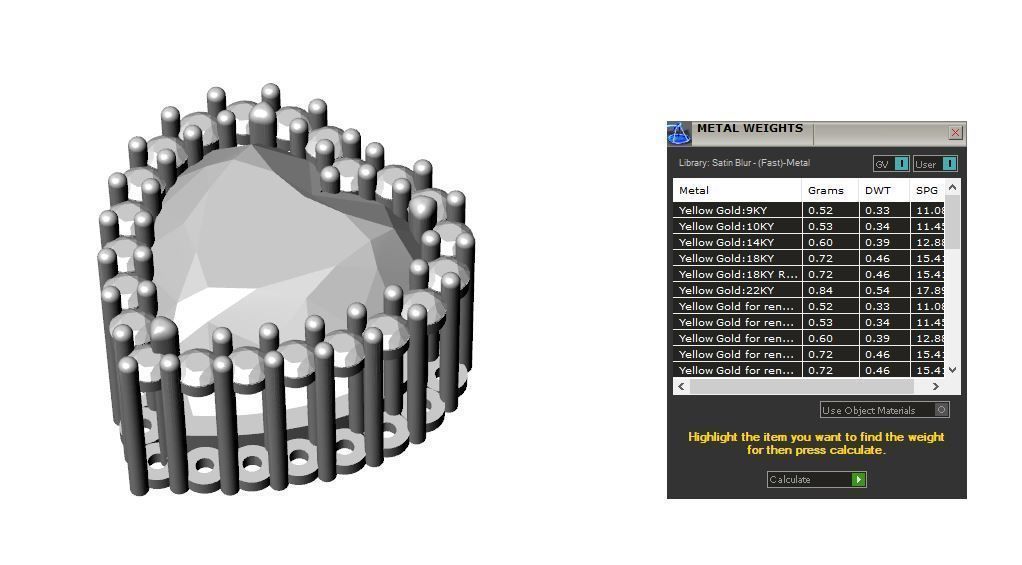 Heart of the ocean pendant 3D print model_5