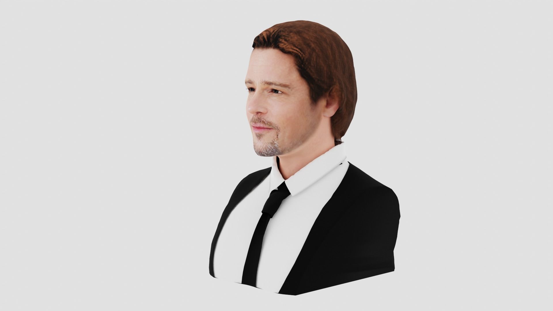 Brad Pitt 3D print model_7