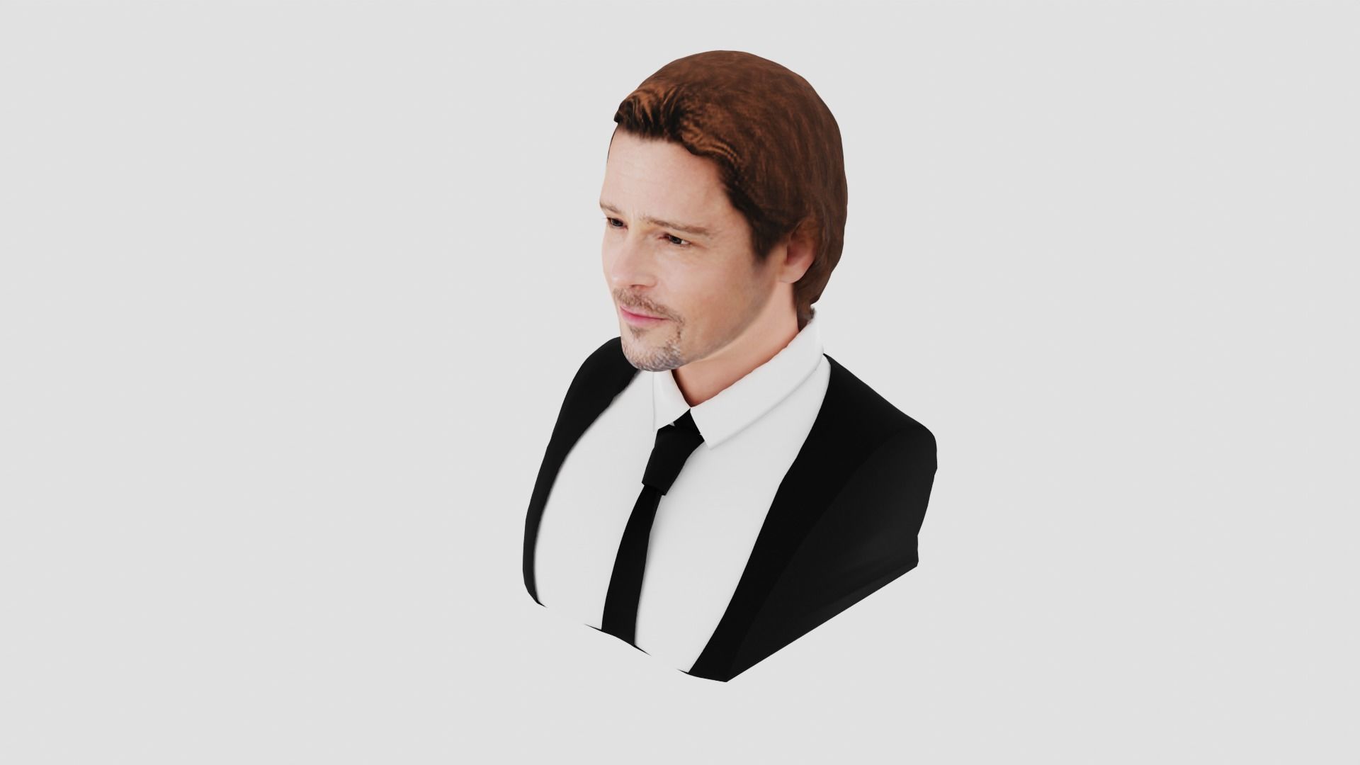 Brad Pitt 3D print model_2