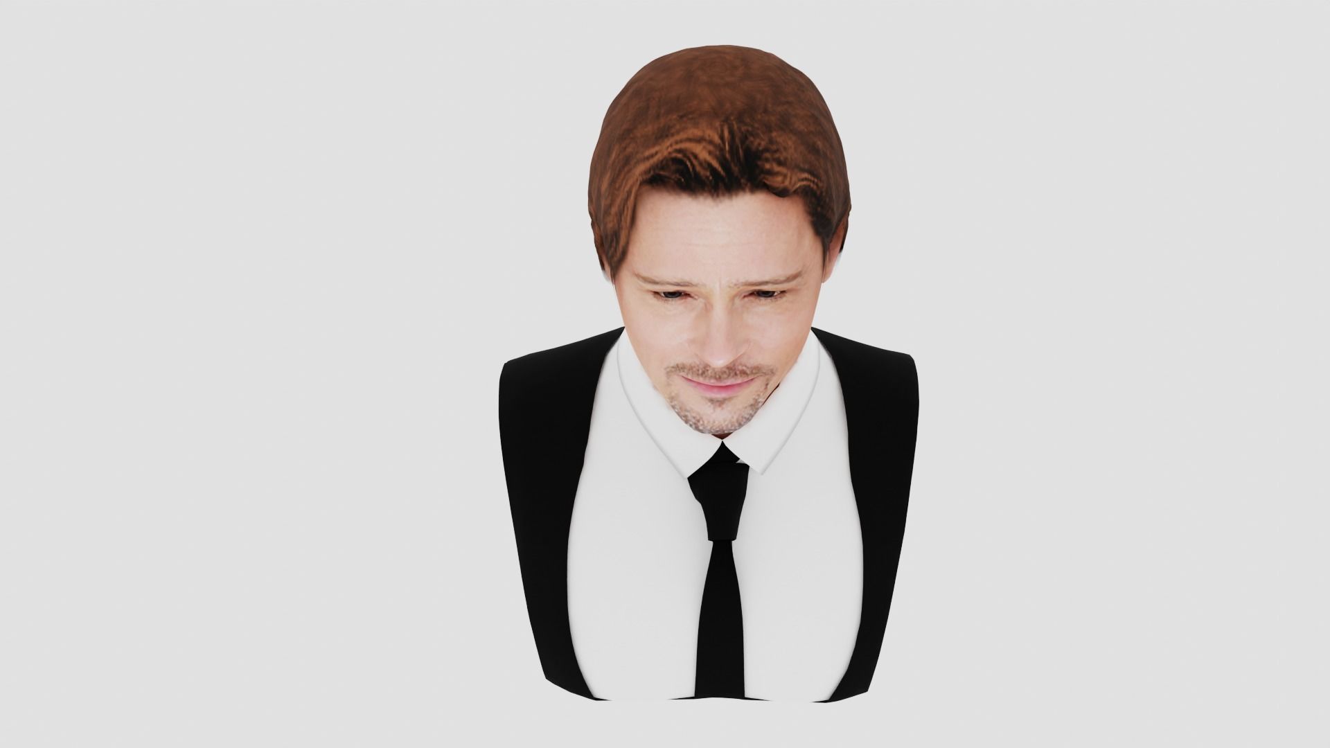 Brad Pitt 3D print model_5