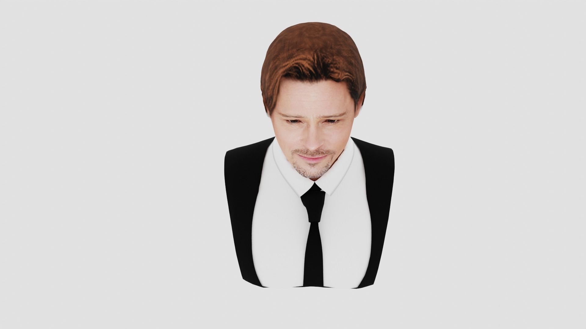Brad Pitt 3D print model_4