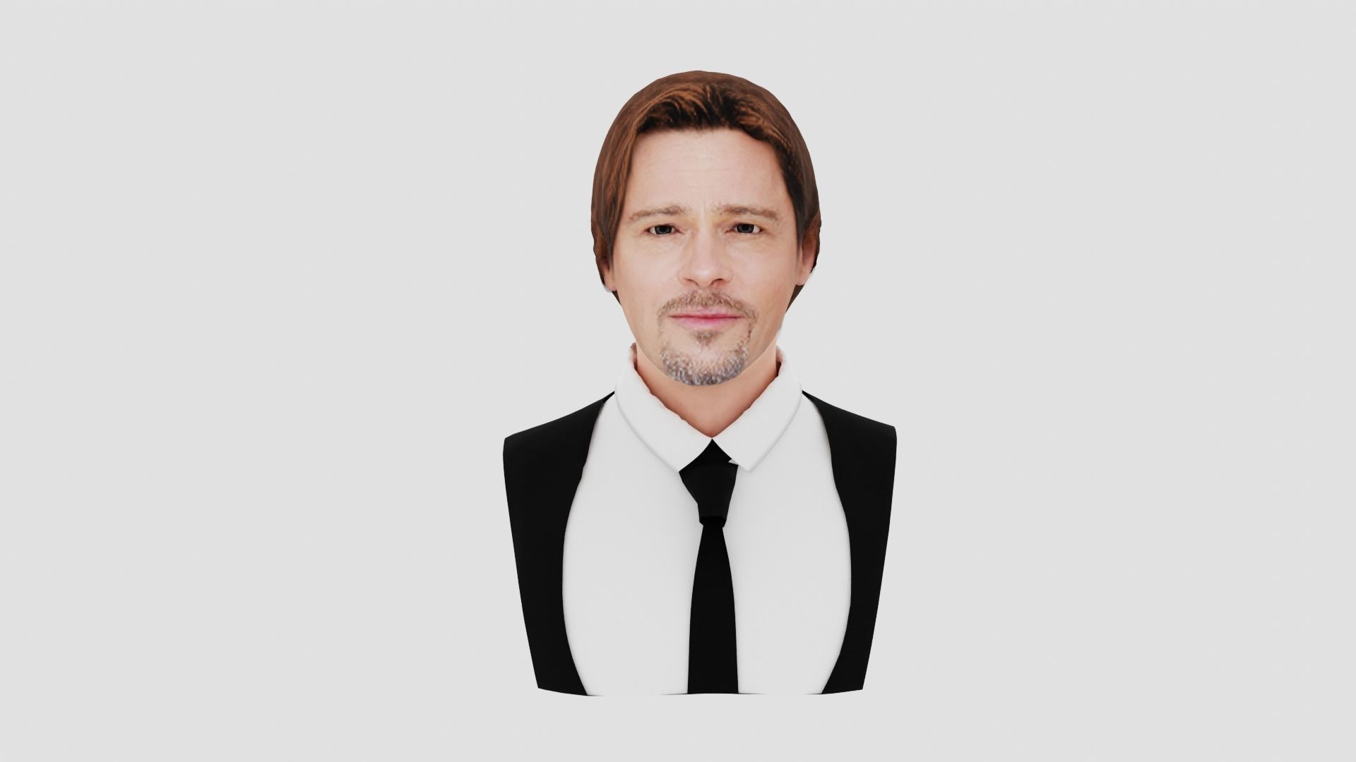 Brad Pitt 3D print model_1