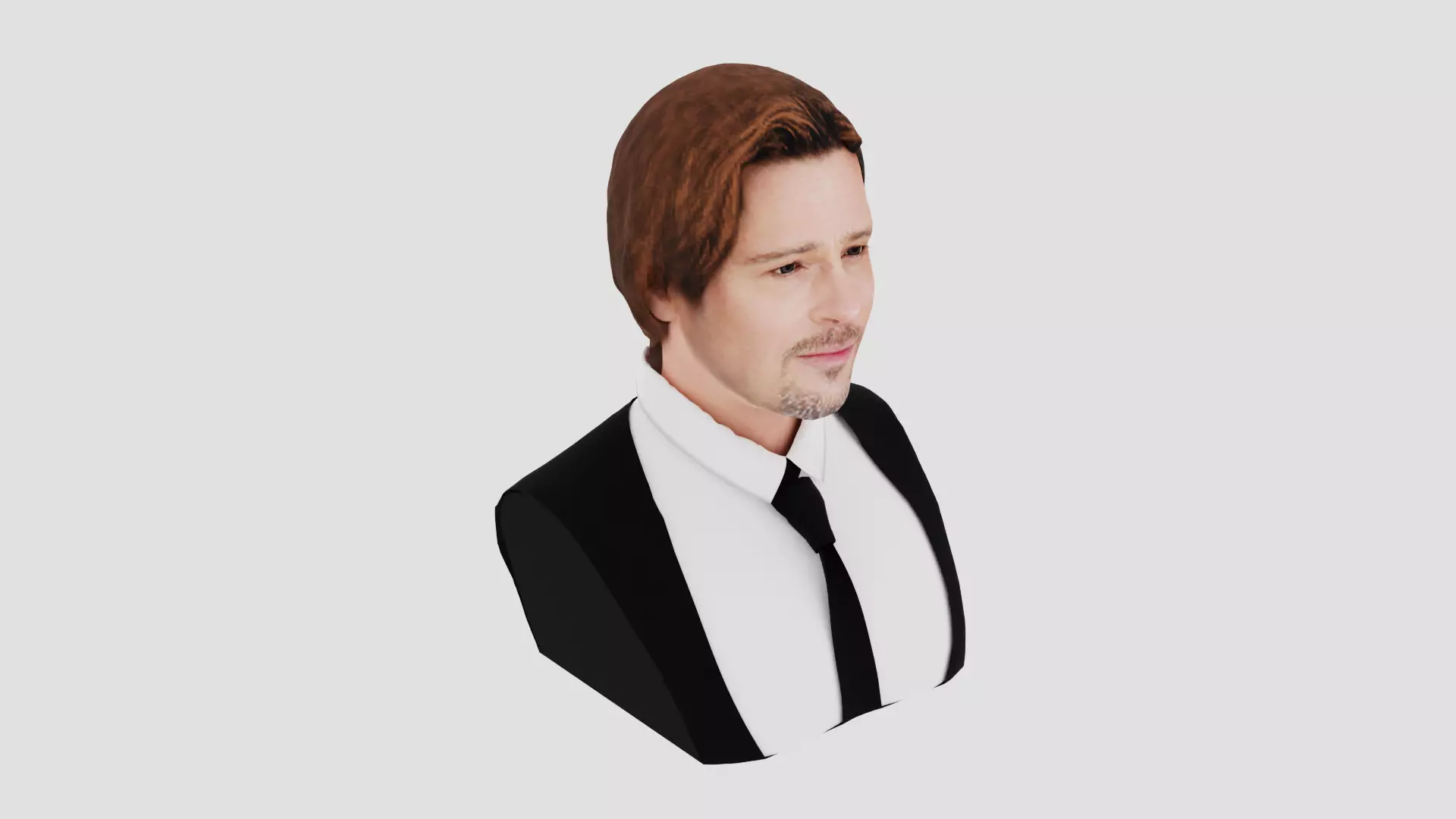 Brad Pitt 3D print model_0