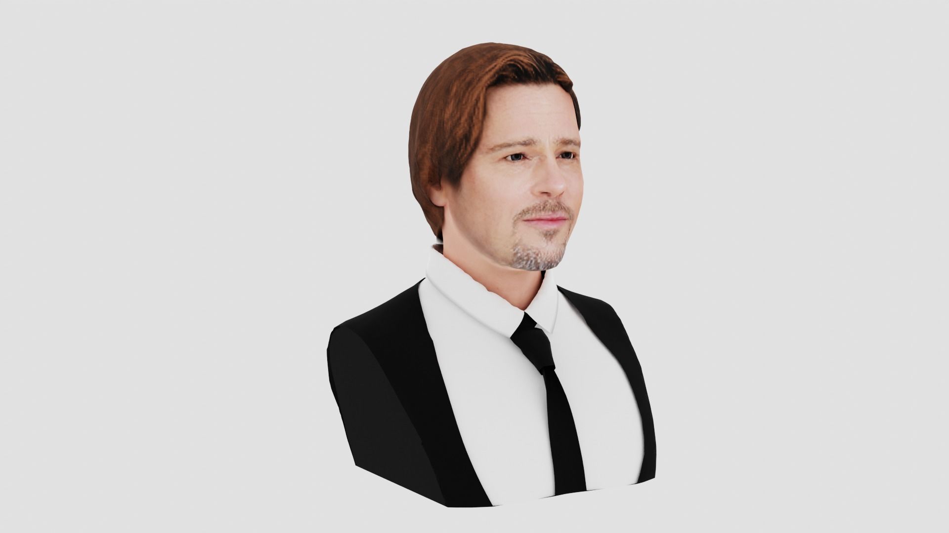 Brad Pitt 3D print model_6