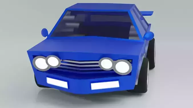 Fully Rigged Low Poly Car