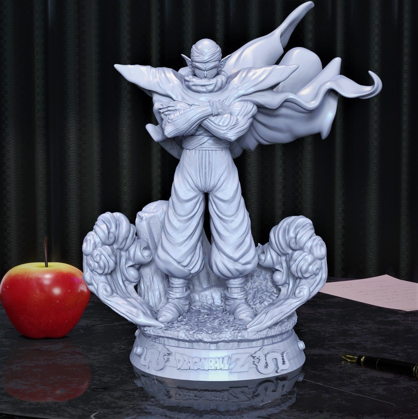 Piccolo dragon ball z figurines on table 3D print model_7