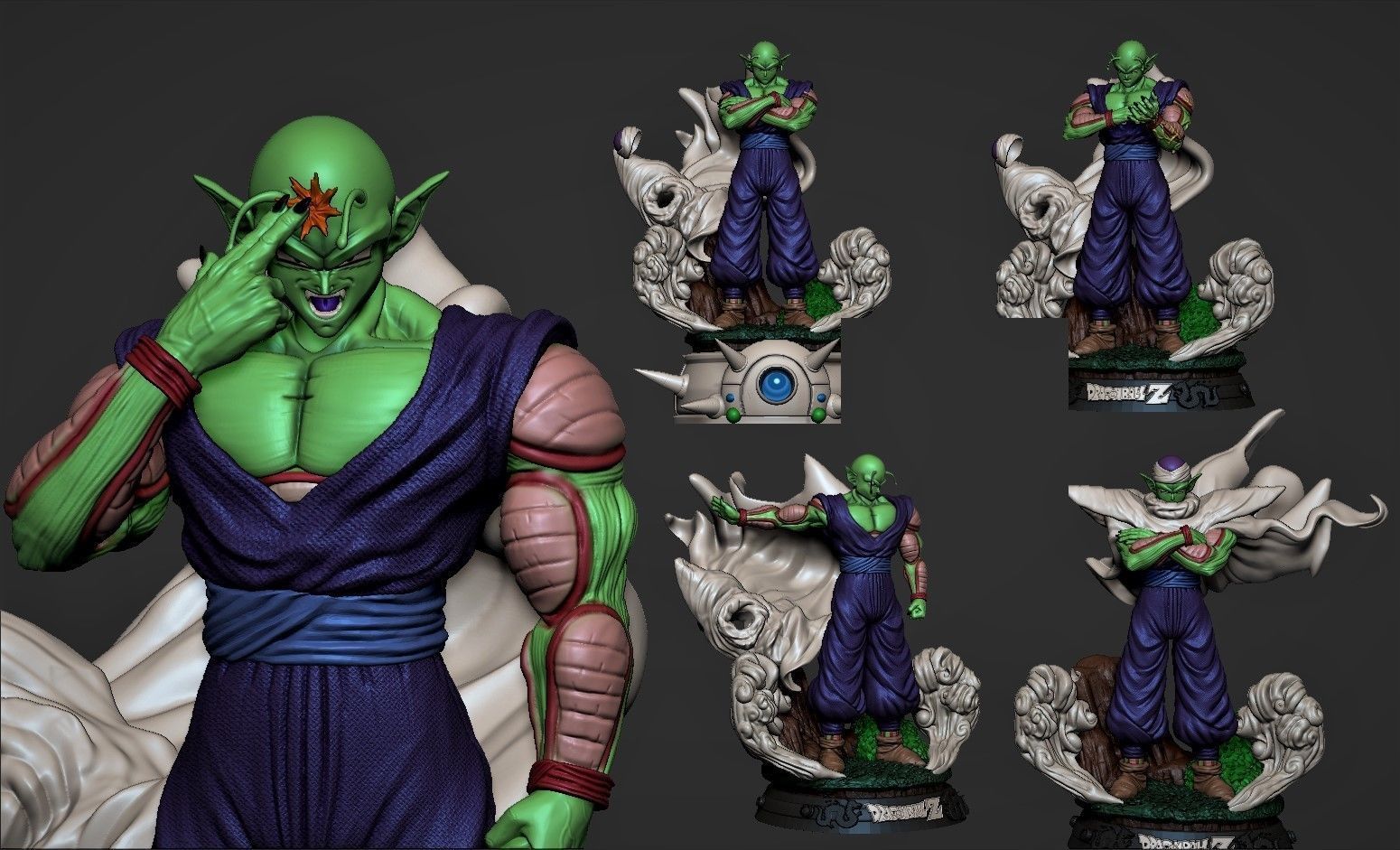 Piccolo dragon ball z figurines on table 3D print model_1