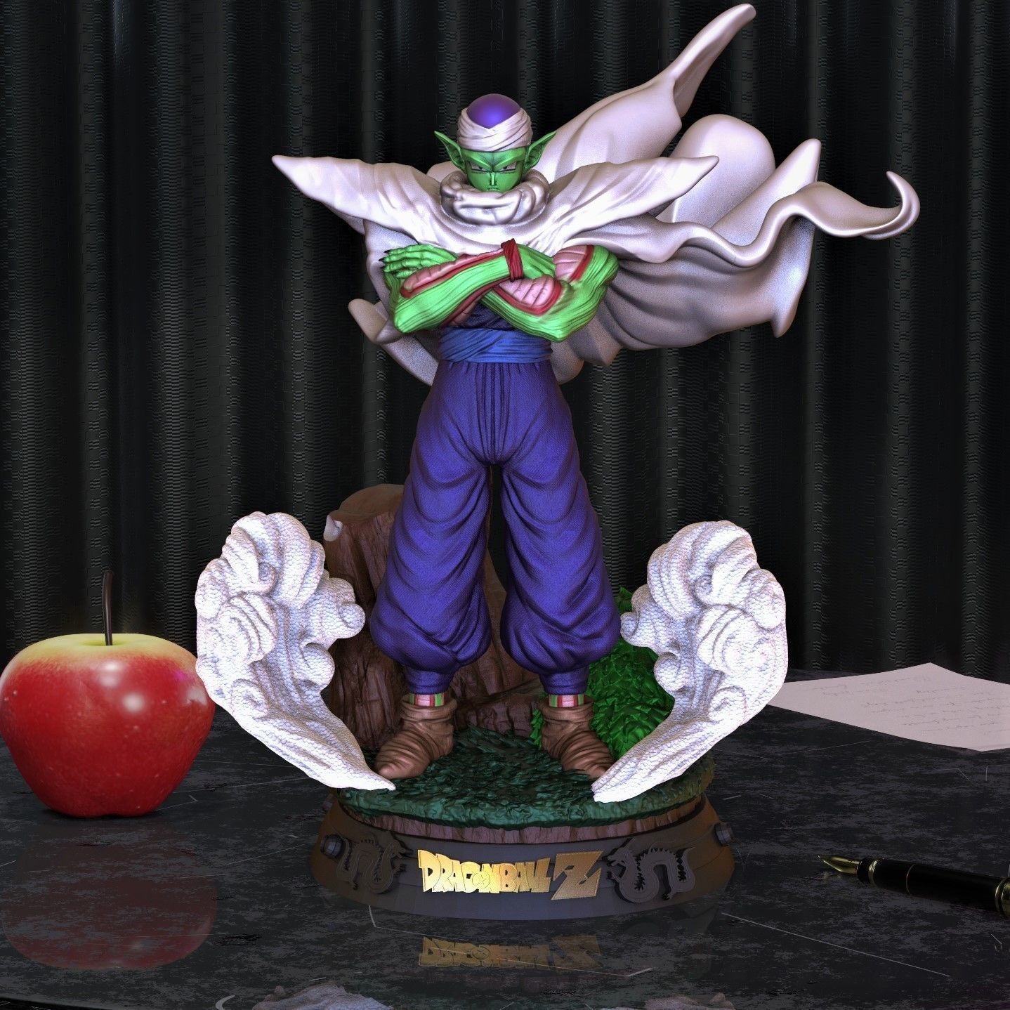 Piccolo dragon ball z figurines on table 3D print model_6