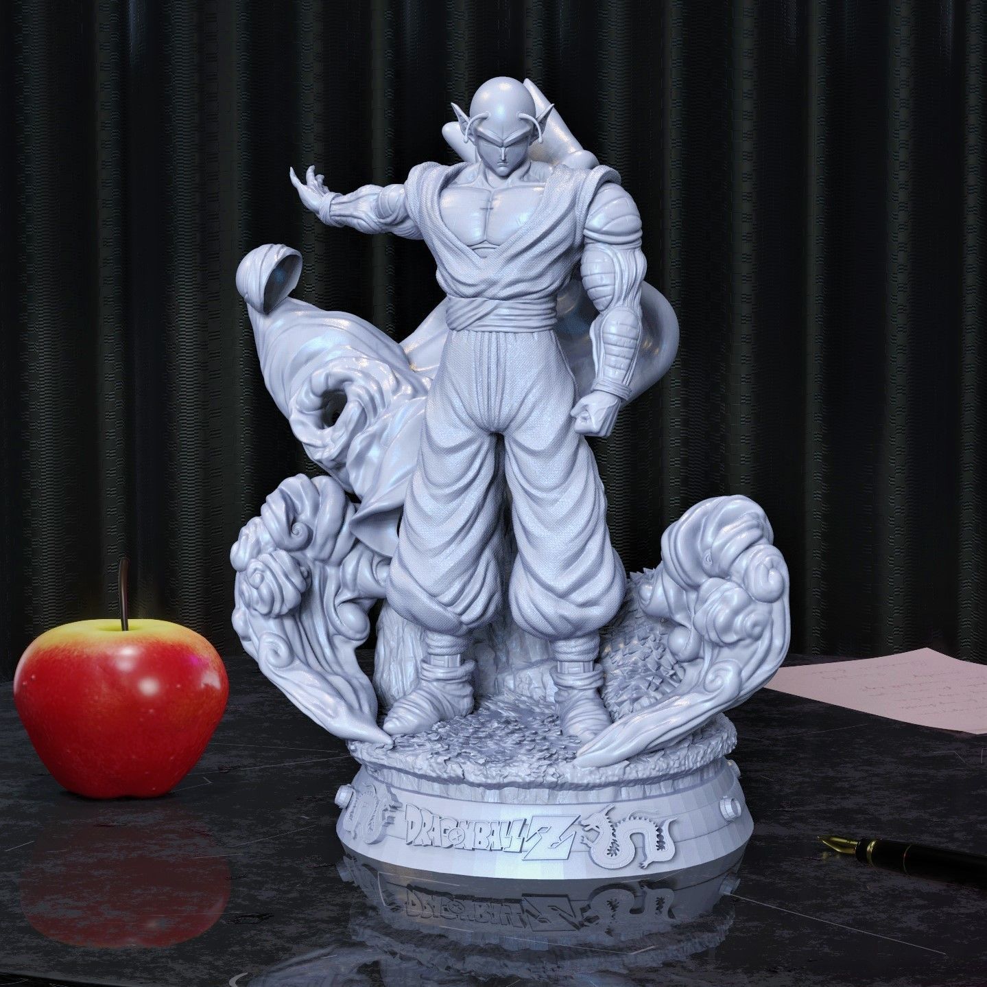 Piccolo dragon ball z figurines on table 3D print model_4