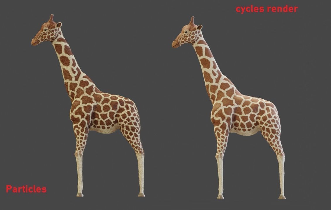 Giraffe Low-poly 3D model_1