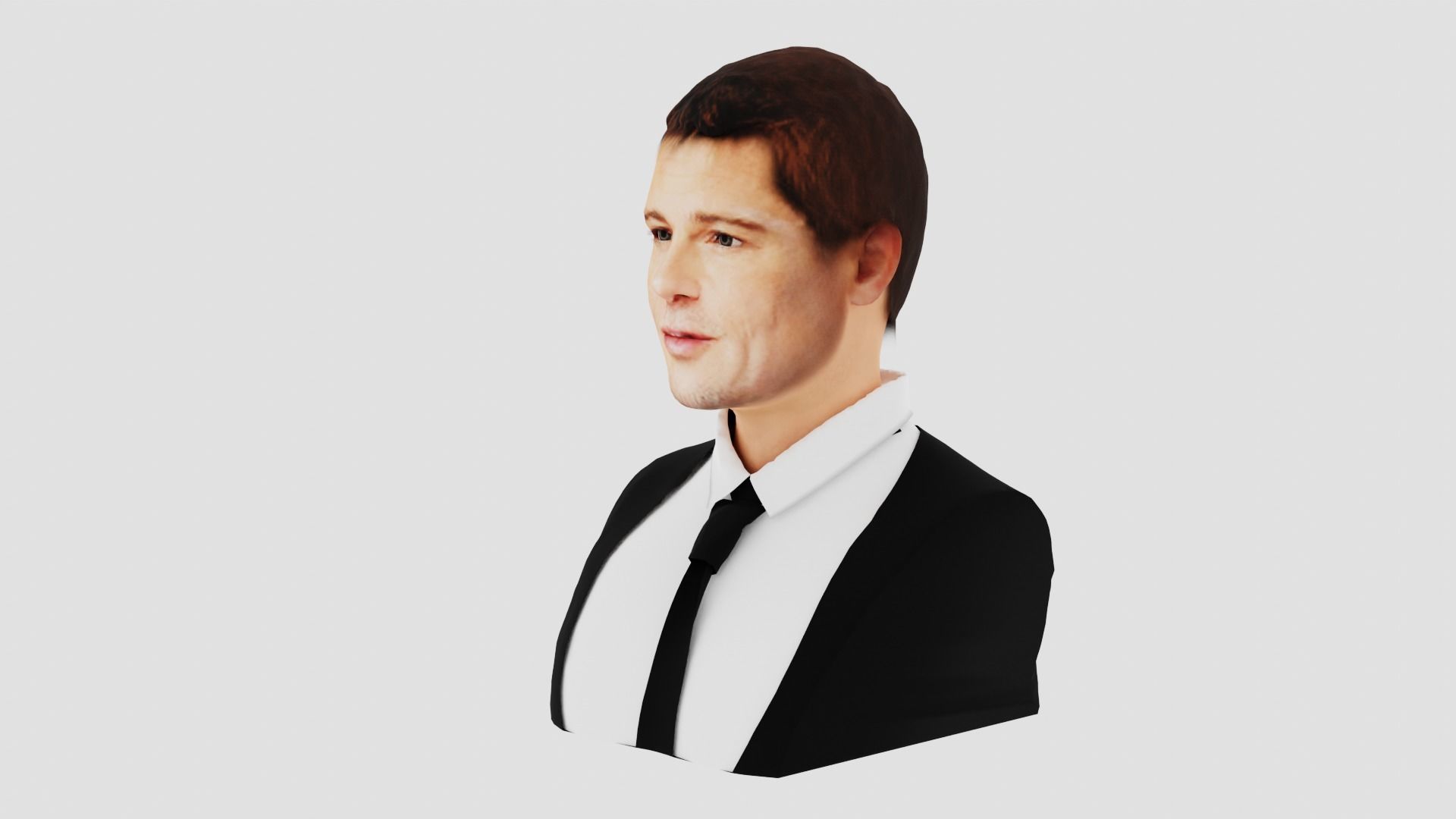 Brad Pitt  3D print model_7