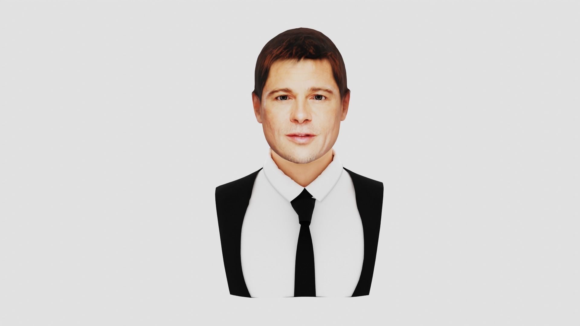 Brad Pitt  3D print model_1