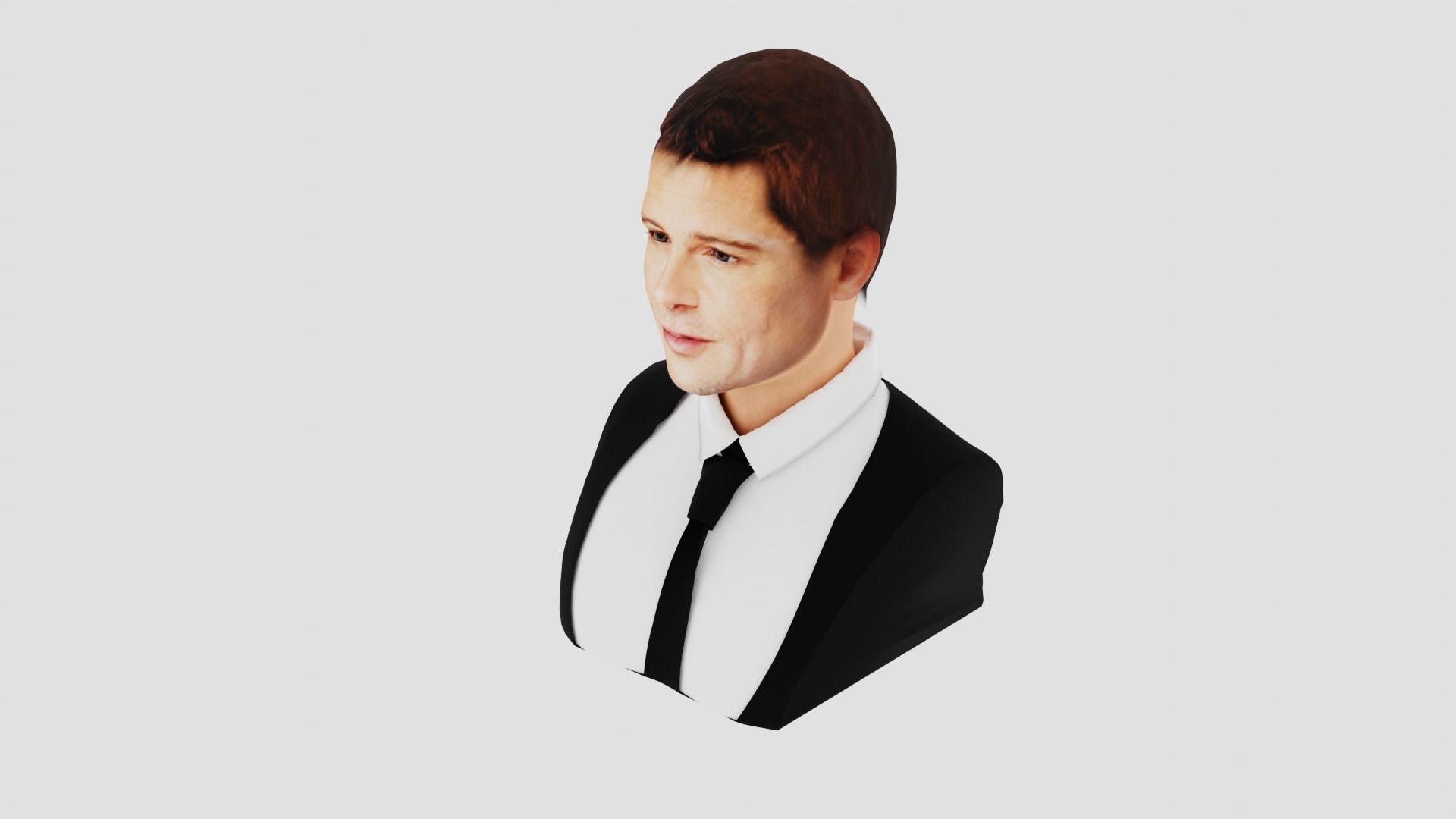 Brad Pitt  3D print model_2