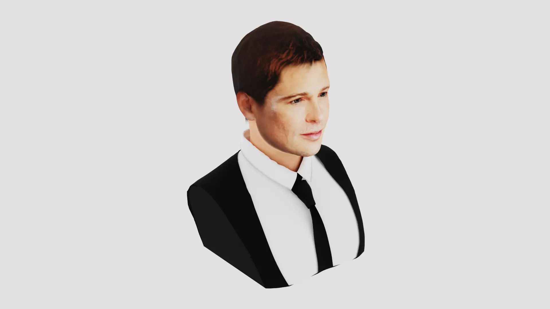 Brad Pitt  3D print model_0