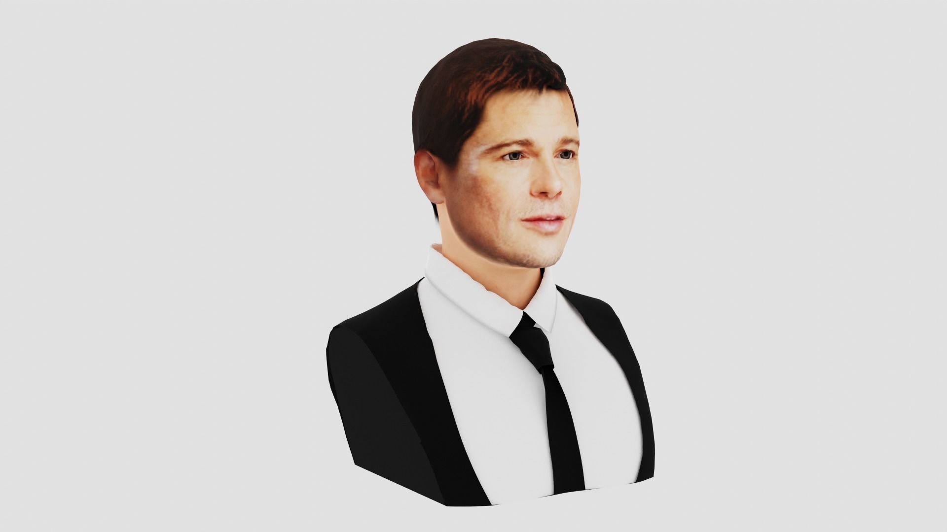 Brad Pitt  3D print model_6