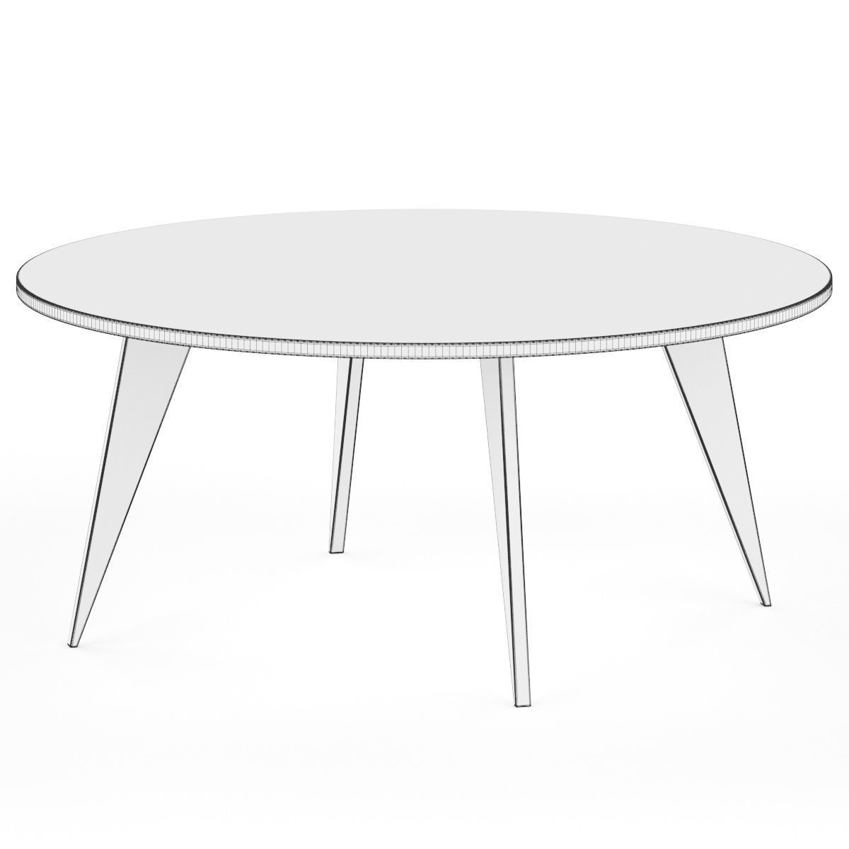 COPELAND FURNITURE Essentials Round Coffee Table 3D model_2