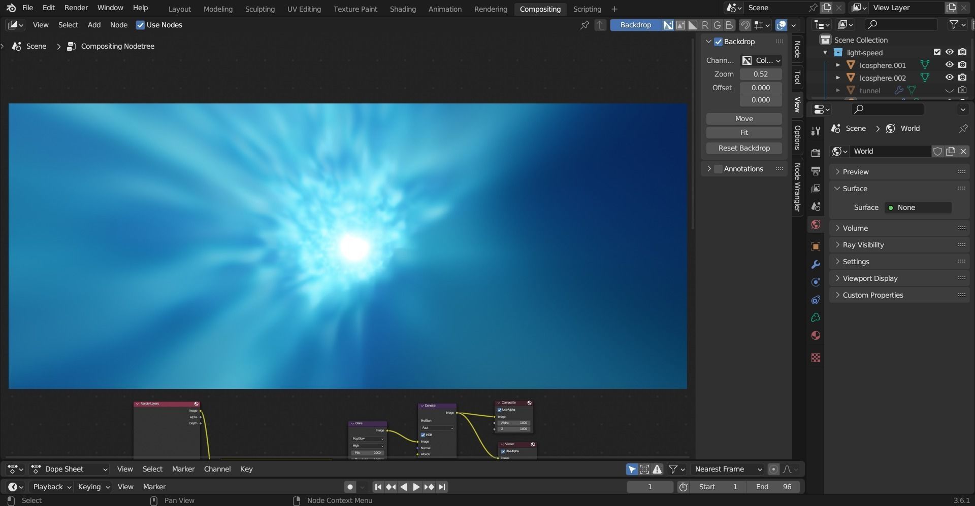 light speed animation Free 3D model_5